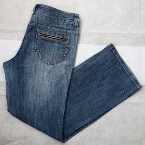Michael Kors Jeans 12 Blue Medium Wash Straight Leg 100% Cotton